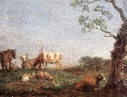 POTTER, Paulus Resting Herd a oil painting on canvas